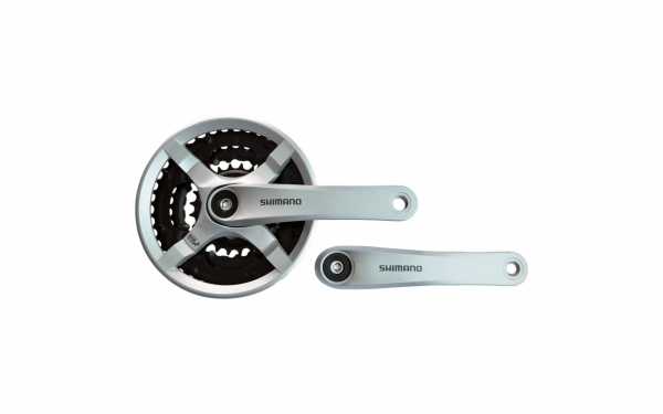 ШАТУН SHIMANO FC-TY501, 170MM, 42X34X24T, с сер. ЗАЩИТОЙ ЦЕПИ